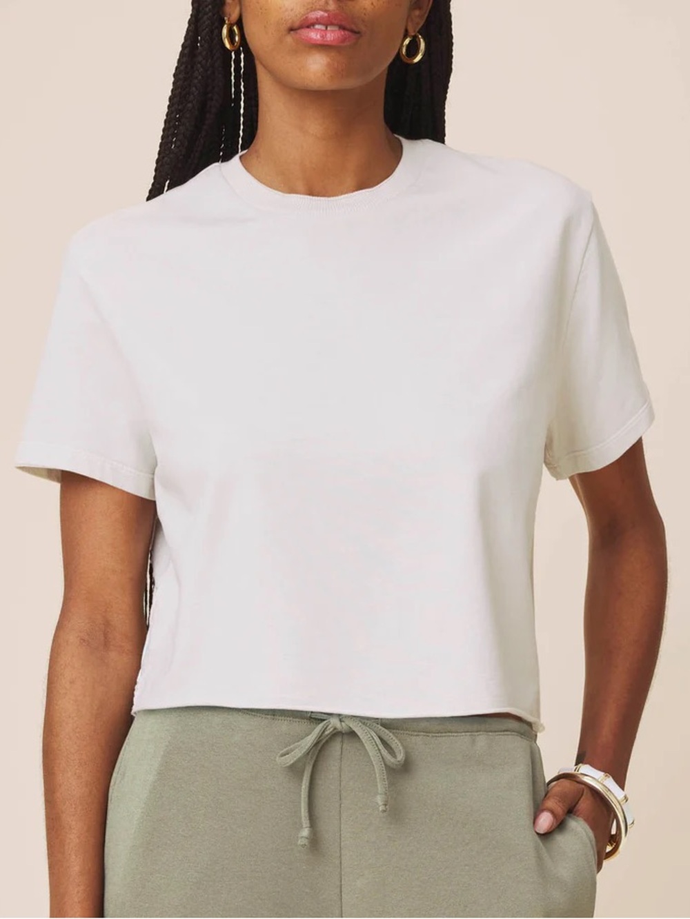 SPLENDID Palmer Terry Tee Pale Oak XS